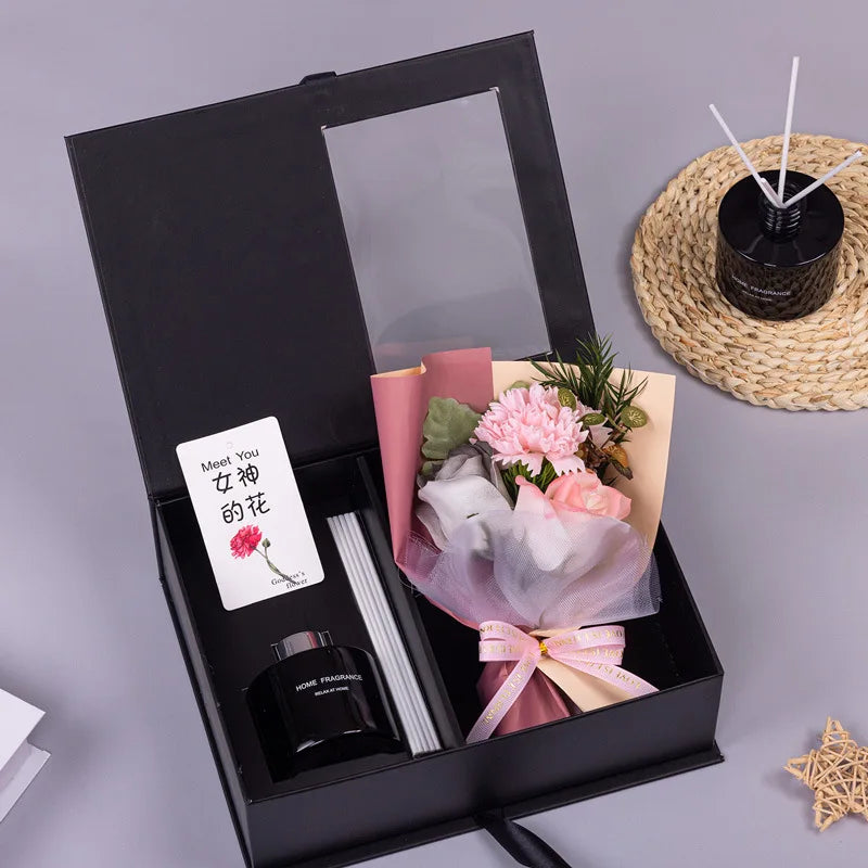 Korean-style Flameless Aromatherapy Bouquet Gift Box Holiday Gift Party Favor Christmas Gift