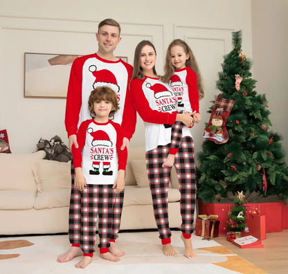 New Winter Reindeer Print Pajama Long Sleeve Homewear Breathable Parent-Child Family Outfit Family Matching Pajamas Pjs Sets