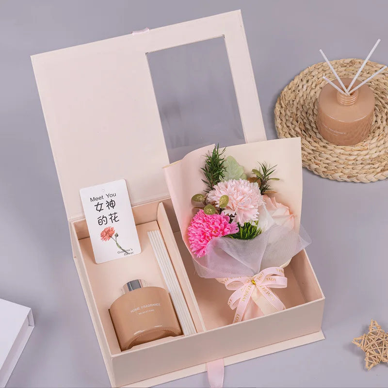 Korean-style Flameless Aromatherapy Bouquet Gift Box Holiday Gift Party Favor Christmas Gift