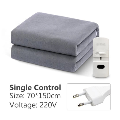 Electric Blanket 220V Thicken Thermostat Electric Blankets 70x150/120x150/150x180cm Electric Heating Blanket Winter Body Warmer