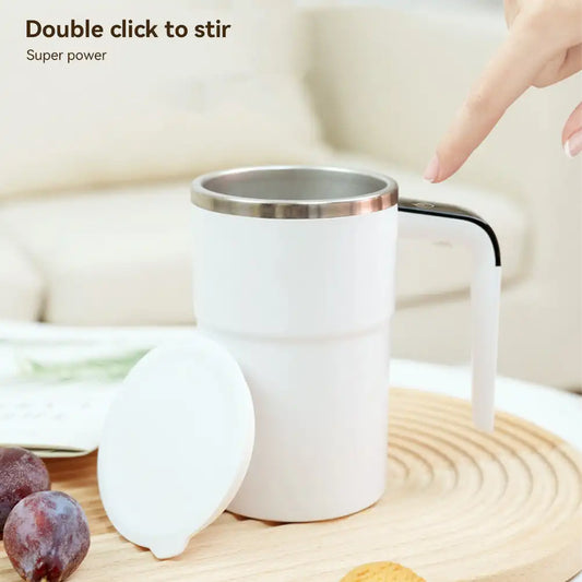 1Pc TYPE-C Rechargeable 155mAh Battery 304 Stainless Steel Automatic Stirring Cup Portable Coffee Mug with Temperature Display
