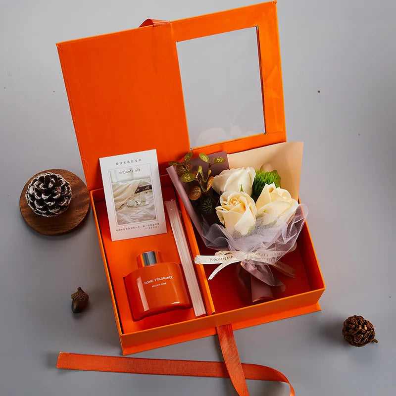Korean-style Flameless Aromatherapy Bouquet Gift Box Holiday Gift Party Favor Christmas Gift