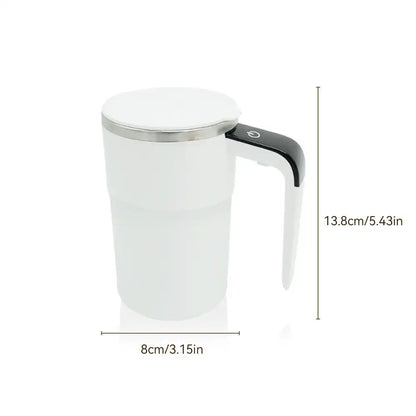 1Pc TYPE-C Rechargeable 155mAh Battery 304 Stainless Steel Automatic Stirring Cup Portable Coffee Mug with Temperature Display