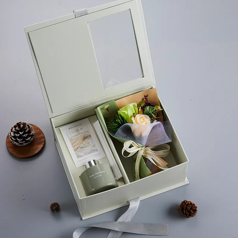 Korean-style Flameless Aromatherapy Bouquet Gift Box Holiday Gift Party Favor Christmas Gift