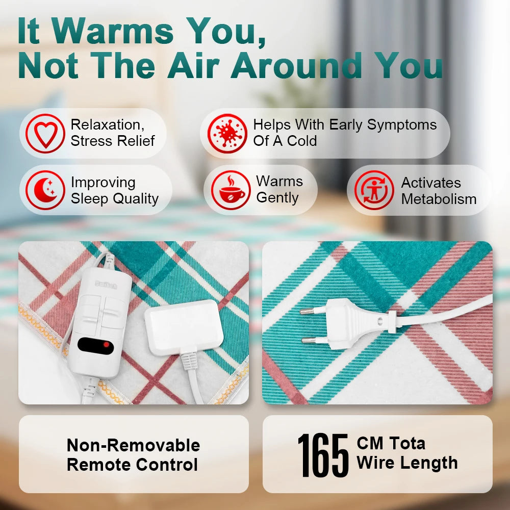 Electric Blanket 220V Thicken Thermostat Electric Blankets 70x150/120x150/150x180cm Electric Heating Blanket Winter Body Warmer