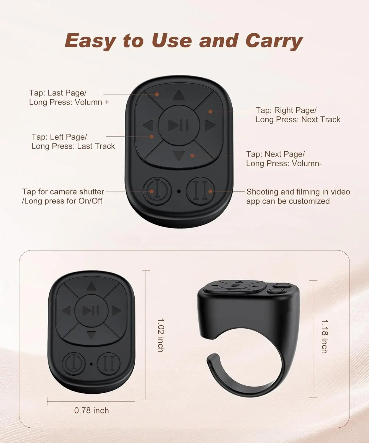Tiktok Scrolling Ring Tiktok Remote Control