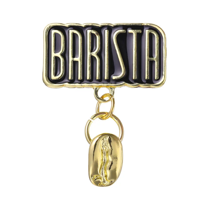 Coffee Cup Enamel Pins  Metal Brooches Fashion Lapel Badge Backpack Clothes Jewelry Gift for Friends