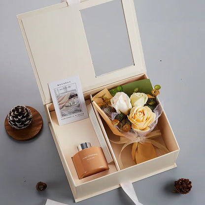 Korean-style Flameless Aromatherapy Bouquet Gift Box Holiday Gift Party Favor Christmas Gift