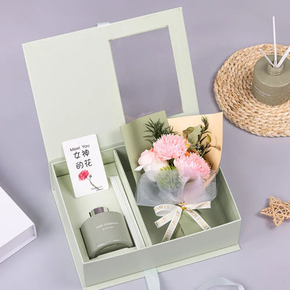 Korean-style Flameless Aromatherapy Bouquet Gift Box Holiday Gift Party Favor Christmas Gift