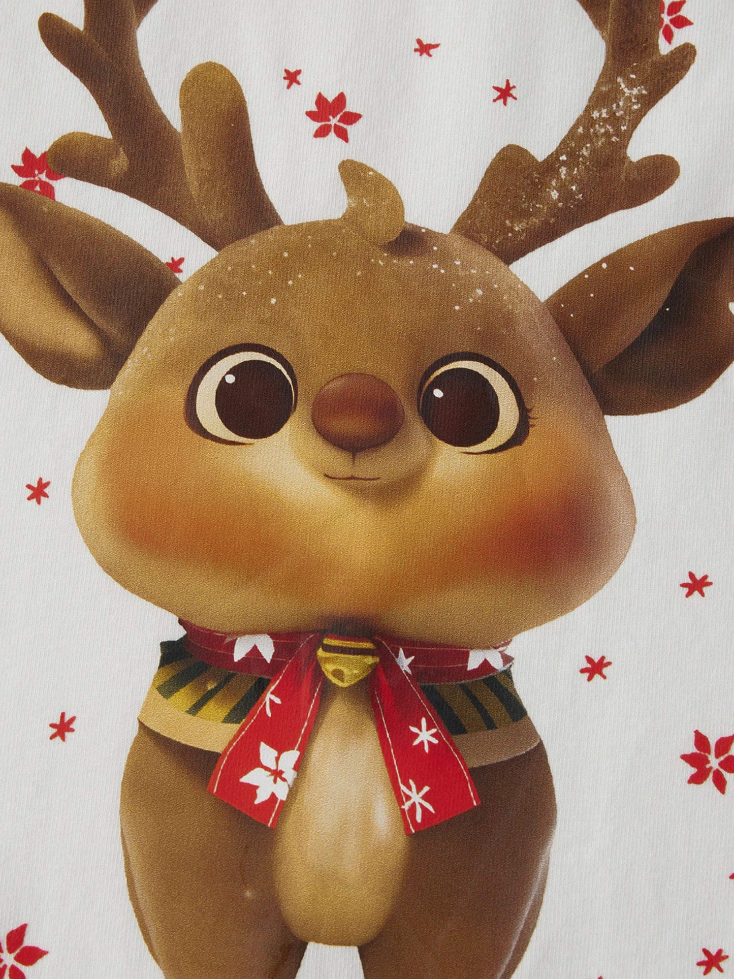 Christmas Family Pajamas Matching Sets Mom Dad Kids Long Sleeve Elk Print Tops and Plaid Pants Sleepwear Family Xmas Pajamas