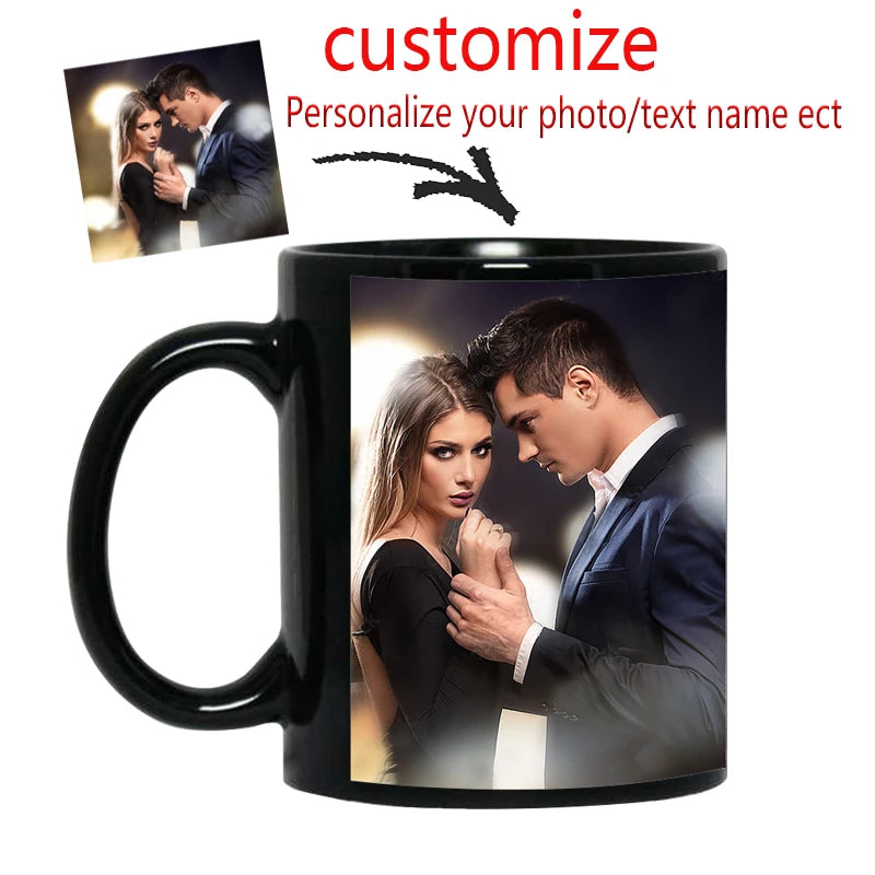 Personalized Your Photo Mug, Custom NAME IMAGE TEXT Cup,Customize Coffee Mugs, Milk Tea Cups, Mothers day, Wedding Gift