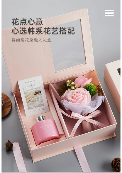 Korean-style Flameless Aromatherapy Bouquet Gift Box Holiday Gift Party Favor Christmas Gift