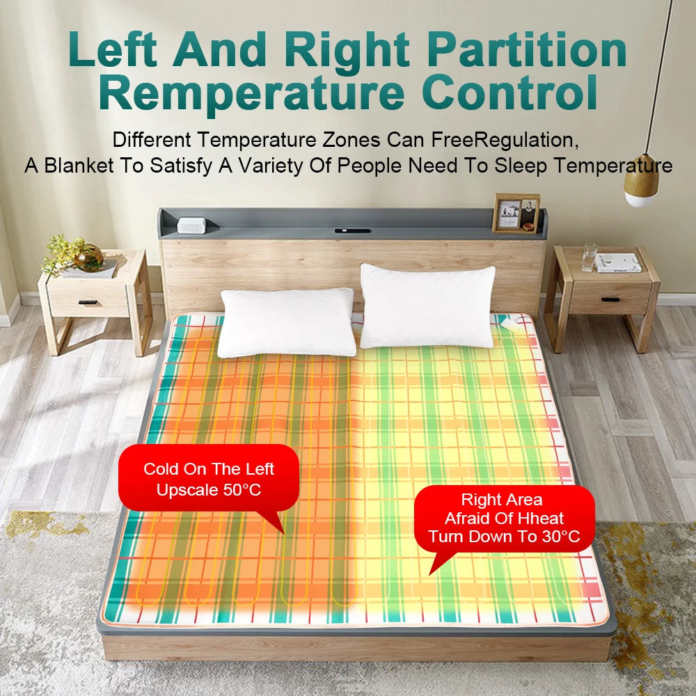 Electric Blanket 220V Thicken Thermostat Electric Blankets 70x150/120x150/150x180cm Electric Heating Blanket Winter Body Warmer