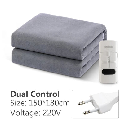 Electric Blanket 220V Thicken Thermostat Electric Blankets 70x150/120x150/150x180cm Electric Heating Blanket Winter Body Warmer