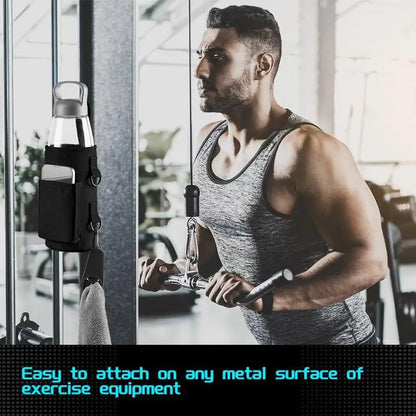 Magnetic Gym Water Bottle Bag Non Slip Magnetic Gym Sling Bag Portable Magnetic Water Bottle Carrier Holder for Gym Accessories