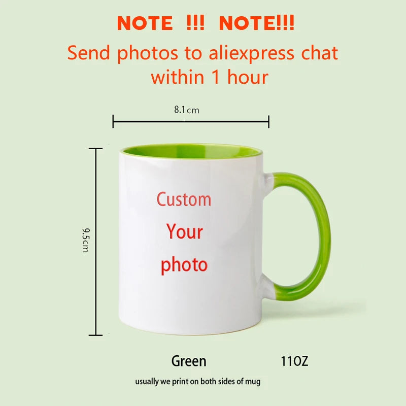 Personalized Your Photo Mug, Custom NAME IMAGE TEXT Cup,Customize Coffee Mugs, Milk Tea Cups, Mothers day, Wedding Gift