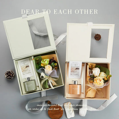 Korean-style Flameless Aromatherapy Bouquet Gift Box Holiday Gift Party Favor Christmas Gift