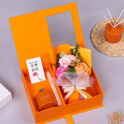 Korean-style Flameless Aromatherapy Bouquet Gift Box Holiday Gift Party Favor Christmas Gift