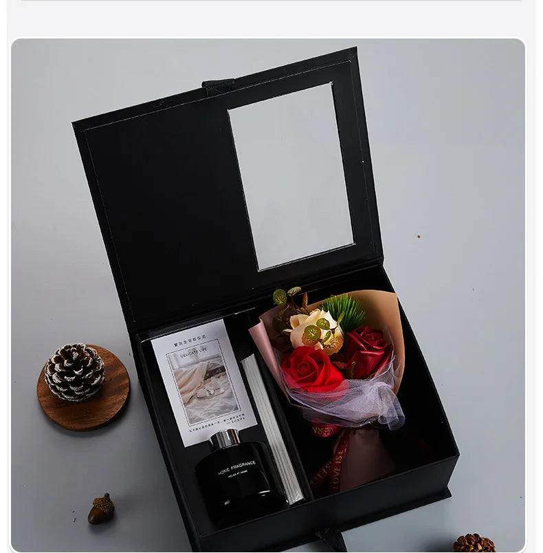Korean-style Flameless Aromatherapy Bouquet Gift Box Holiday Gift Party Favor Christmas Gift
