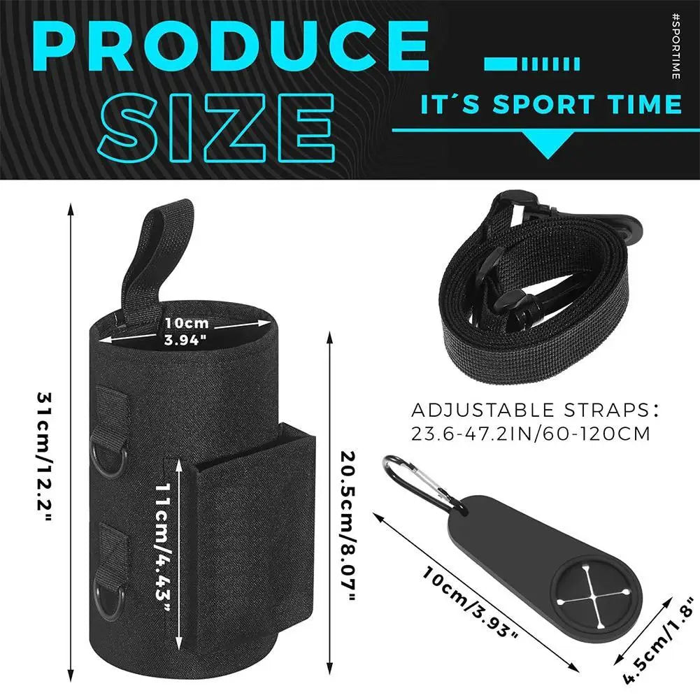 Magnetic Gym Water Bottle Bag Non Slip Magnetic Gym Sling Bag Portable Magnetic Water Bottle Carrier Holder for Gym Accessories