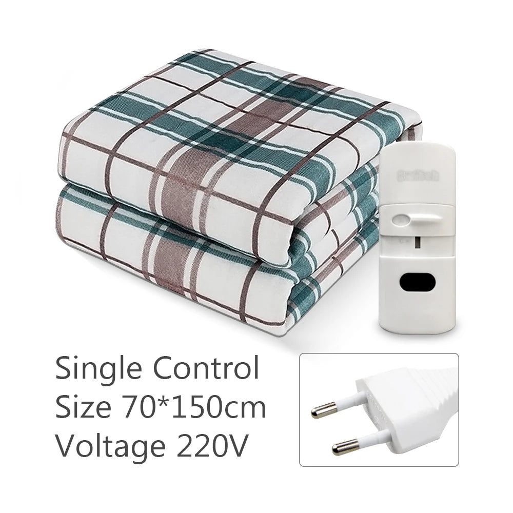 Electric Blanket 220V Thicken Thermostat Electric Blankets 70x150/120x150/150x180cm Electric Heating Blanket Winter Body Warmer