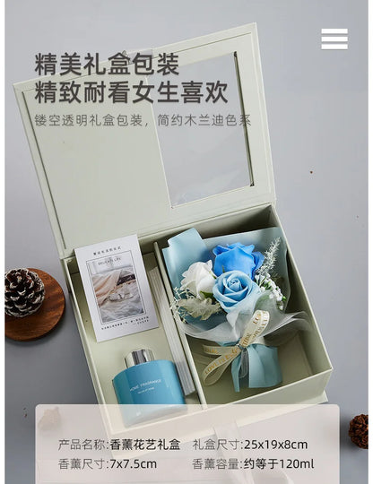 Korean-style Flameless Aromatherapy Bouquet Gift Box Holiday Gift Party Favor Christmas Gift